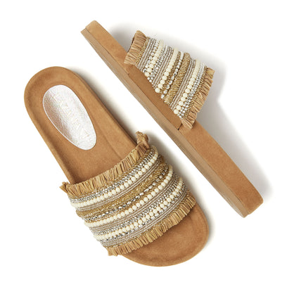 Dames Slippers 85.558 Tan