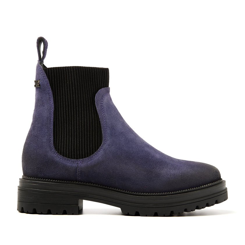 Beau Dames Chelsea Boots Suede Purple