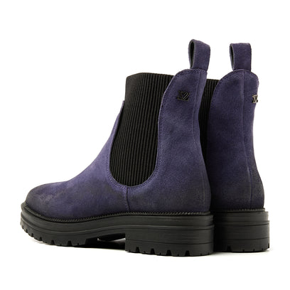 Beau Dames Chelsea Boots Suede Purple