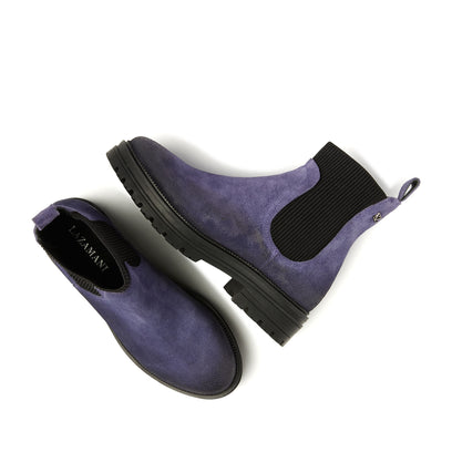 Beau Dames Chelsea Boots Suede Purple