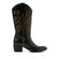 Gisele Dames Cowboy Laarzen Leer Black