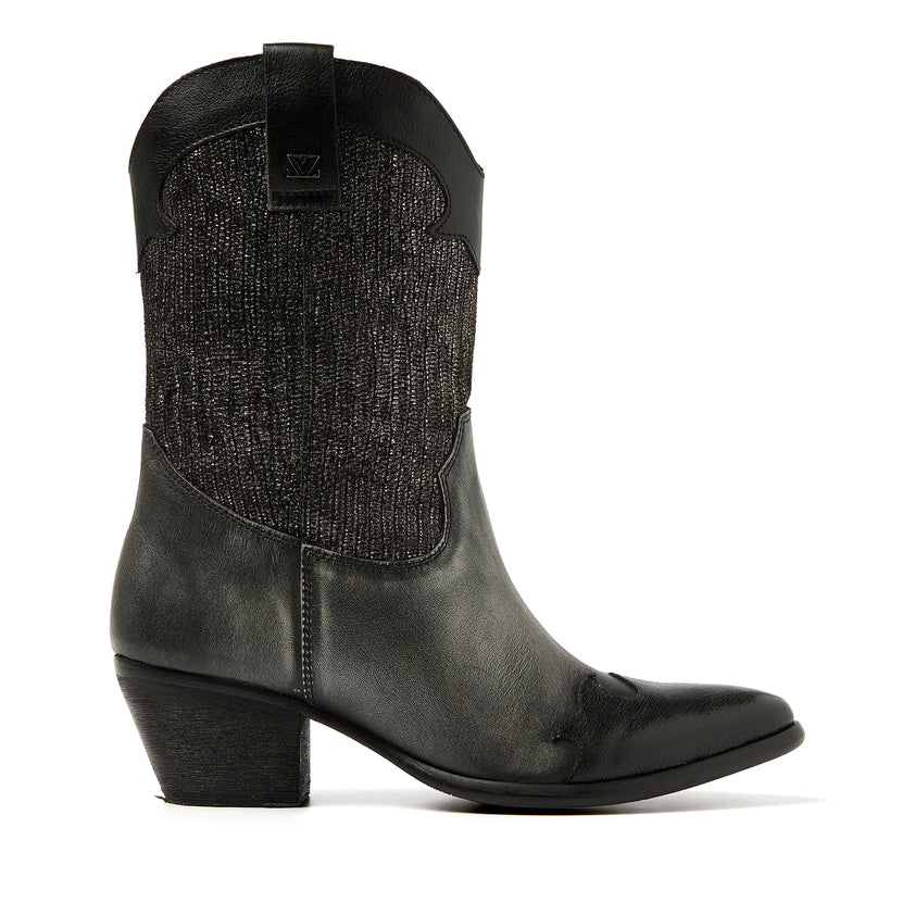 Céline Dames Cowboy Laarzen Leer Pewter