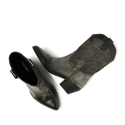 Céline Dames Cowboy Laarzen Leer Pewter