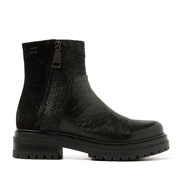 Gitte Dames Boots Leer Black