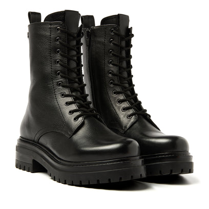 Alize Dames Veterboots Leer Black