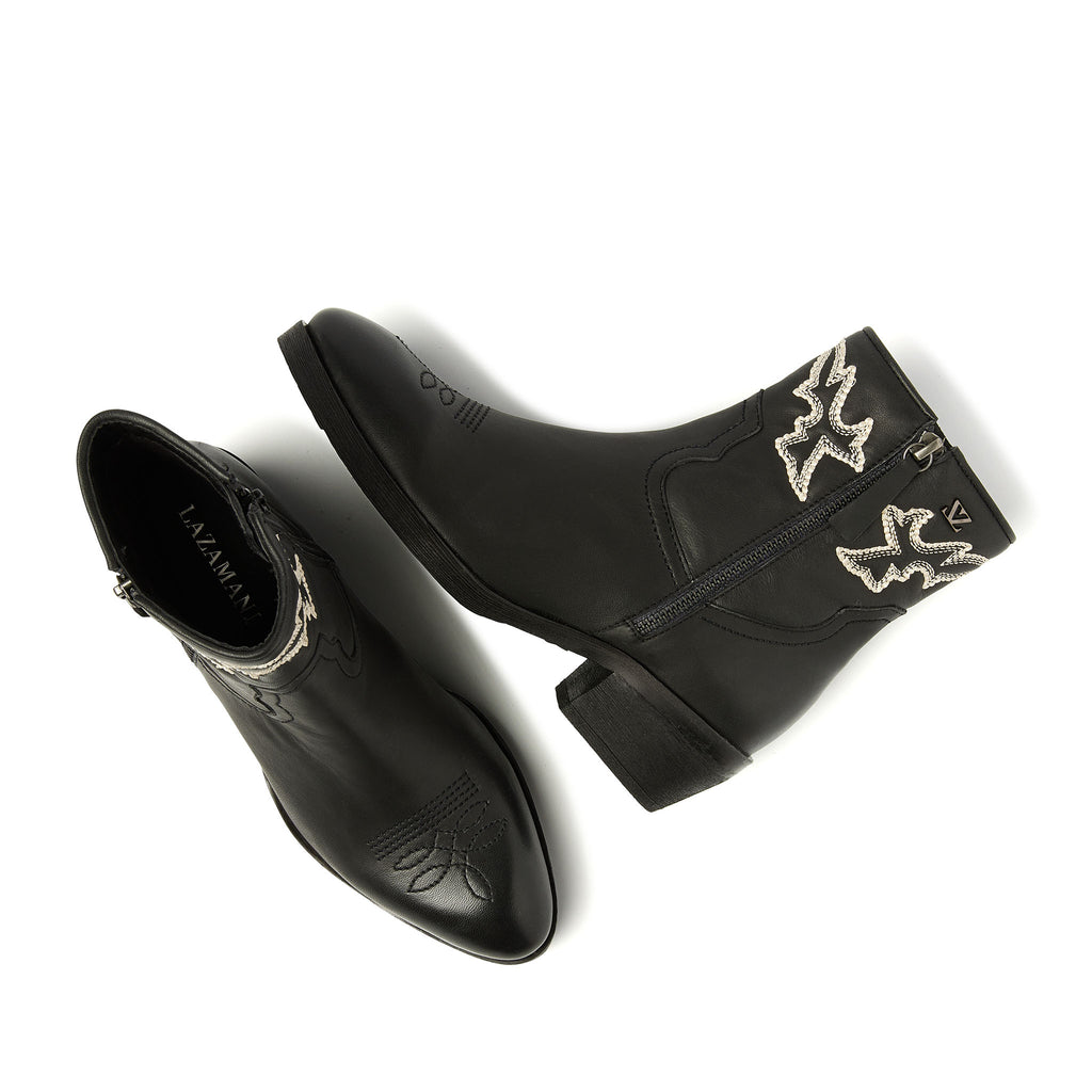 Solange Dames Cowboy Boots Leer Black