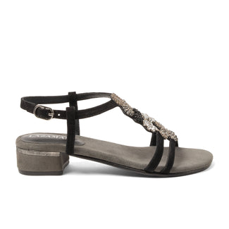 Estralla Dames Sandalen Suede Black