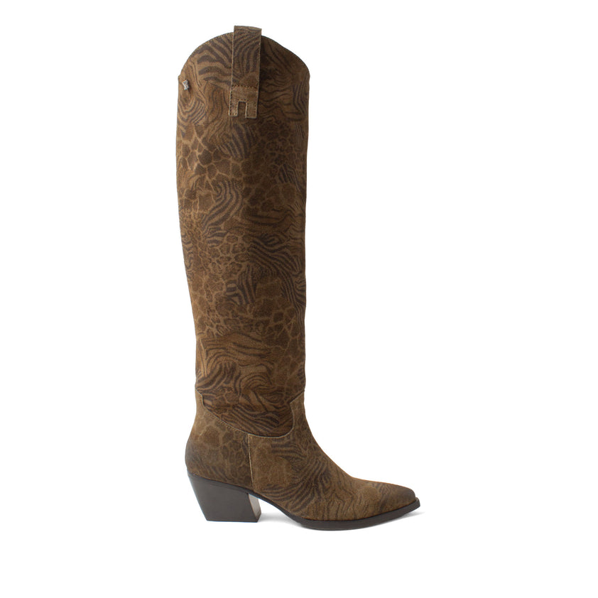 Adaline Dames Laarzen Suede Khaki