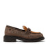Oxford Dames Loafers Tartan Cognac