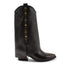 Kiki Dames Laarzen Leer Black