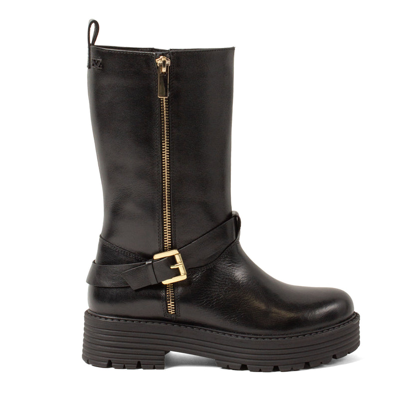 Lotte Dames Boots Leer Black 