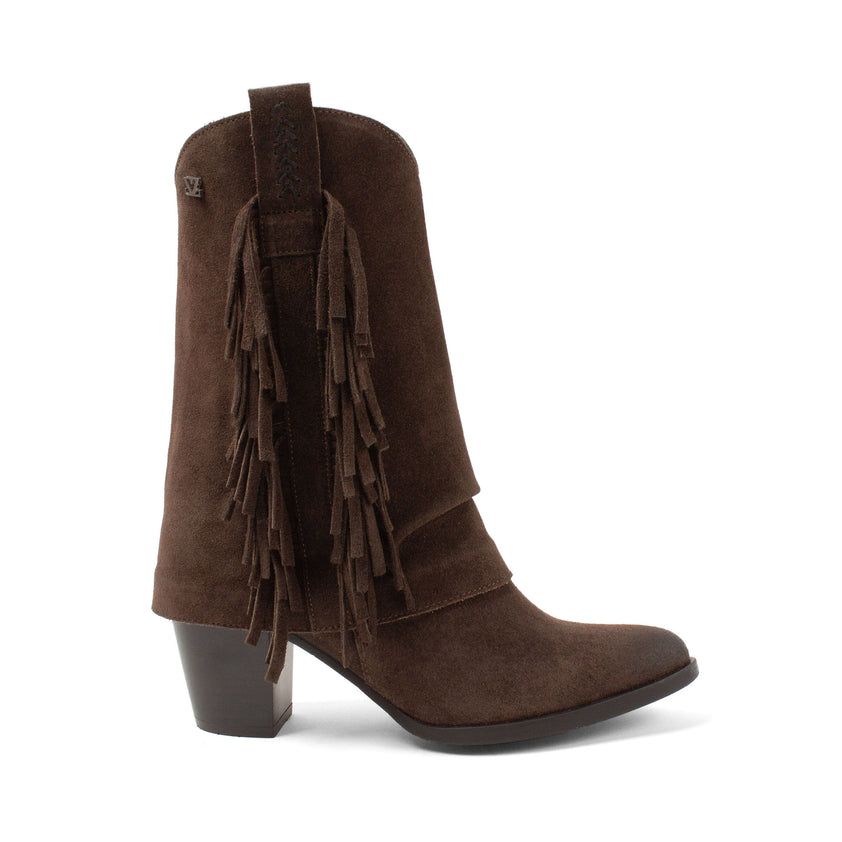 Emi Dames Laarzen Suede Brown