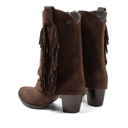 Emi Dames Laarzen Suede Brown