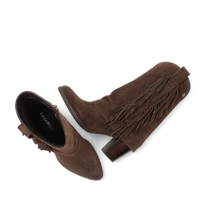 Emi Dames Laarzen Suede Brown
