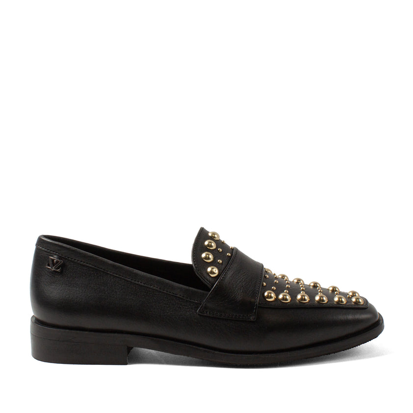 Benthe Dames Loafers Leer Black