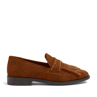 Suus Dames Loafers Suede Cognac
