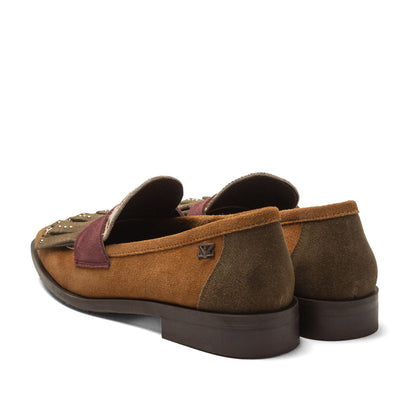 Lola Dames Loafers Suede Tan
