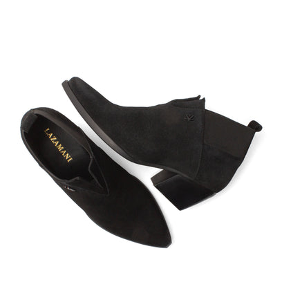 Britt Dames Enkellaarsjes Suede Black