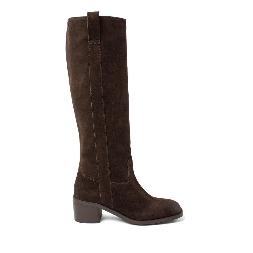 Elin Dames Laarzen Suede Brown