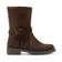 Noor Dames Enkellaarsjes Suede Brown