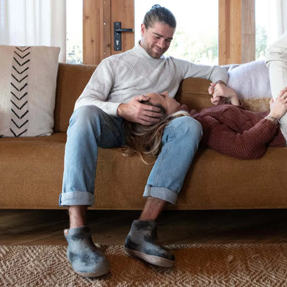 Mula Lungta Wolvilt Sloffen Black/Grey