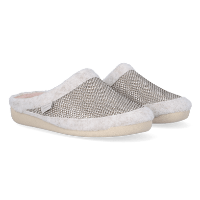 Moly-S Dames Pantoffels Textiel Plati