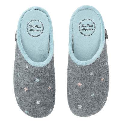 Mona-FT Dames Pantoffels Gris