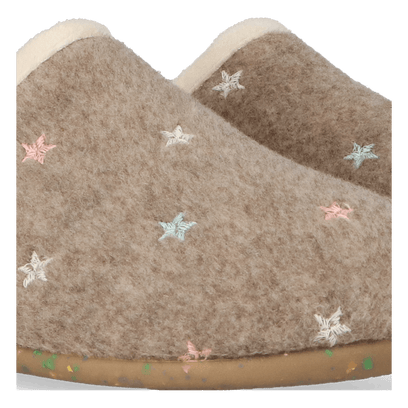 Mona-FT Dames Pantoffels Taupe