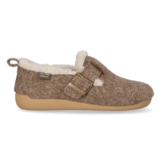 Moni-FP Dames Pantoffels Vilt Taupe