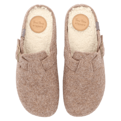 Norton-FP Heren Pantoffels Taupe