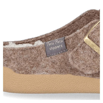 Norton-FP Heren Pantoffels Taupe