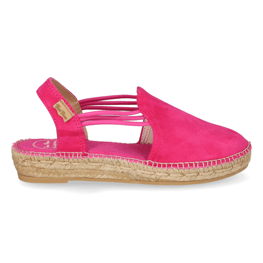 Nuria Suede Dames Espadrilles Fucsia