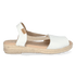 Nuvol Dames Espadrilles Leer Blanc