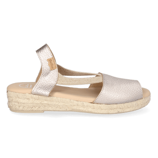 Nuvol Dames Espadrilles Leer Plati