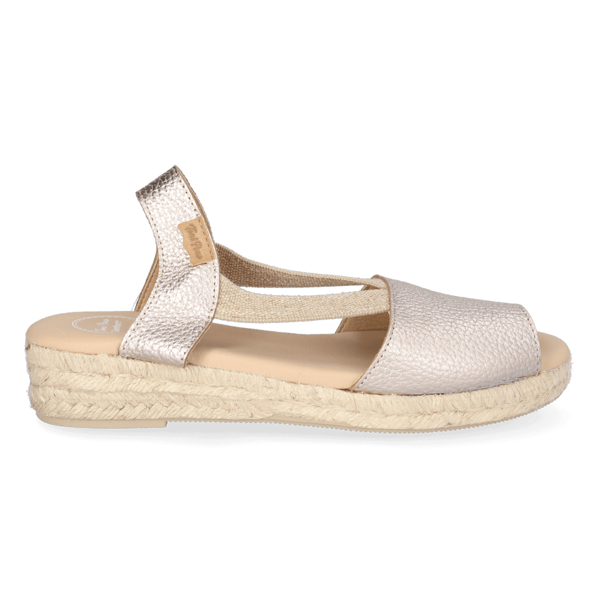 Nuvol Dames Espadrilles Leer Plati