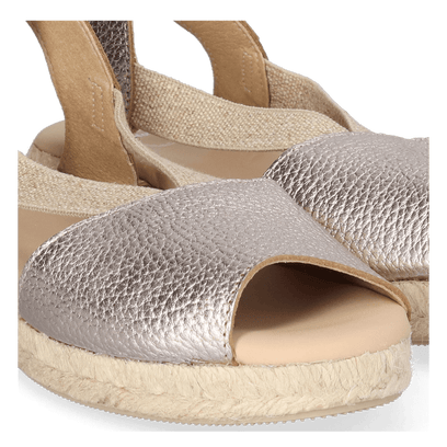 Nuvol Dames Espadrilles Leer Plati