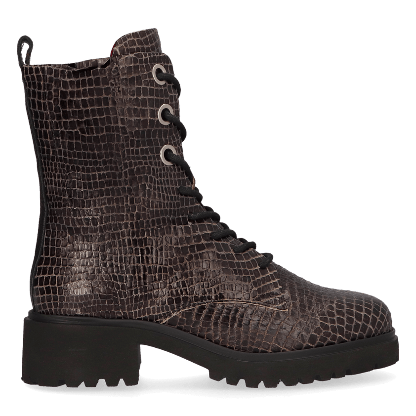 CLEO 16.04 Dames Boots Leer Black Snake