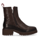 COCO 09.11 Dames Enkellaarsjes Leer Dark Brown