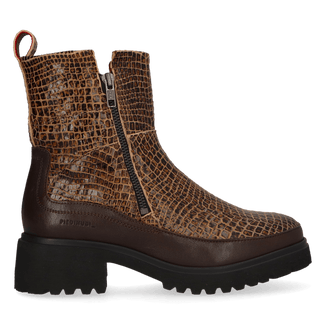 COCO 09.13 Dames Enkellaarsjes Leer Brown