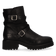 CODY 13.02 Dames Enkellaarsjes Leer Black