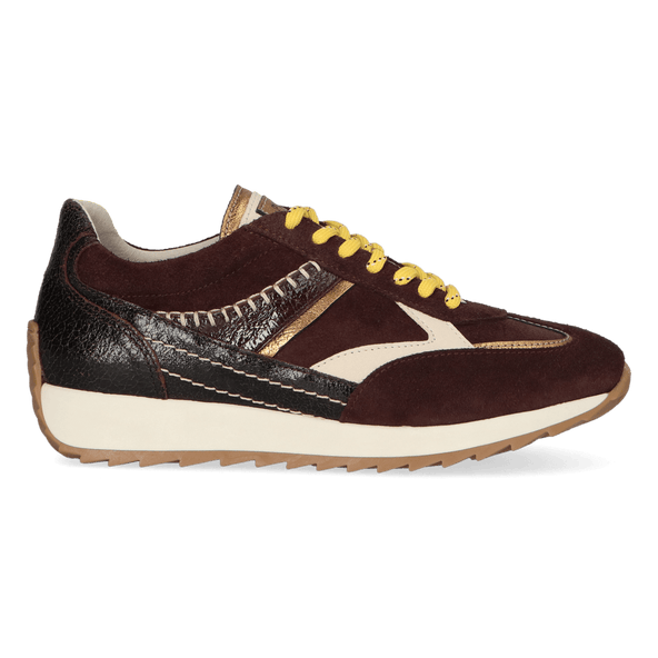 HARLEM 02.13 Dames Sneakers Suede Dark Brown