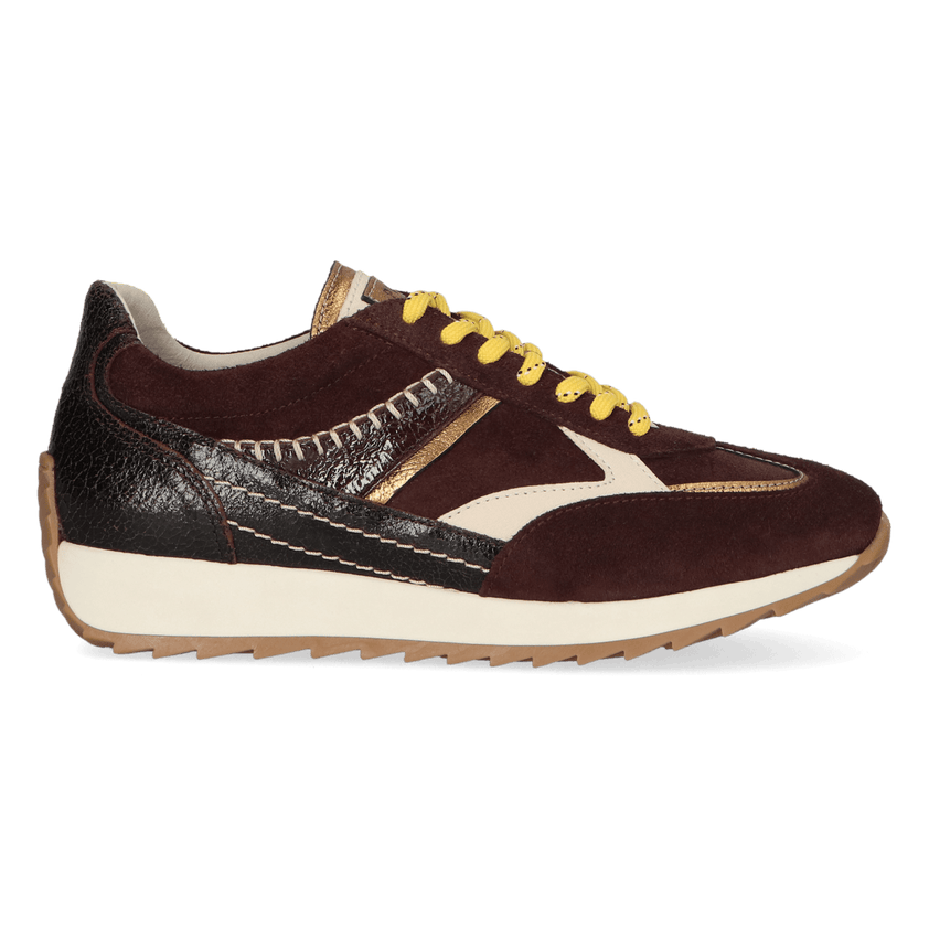 HARLEM 02.13 Dames Sneakers Suede Dark Brown