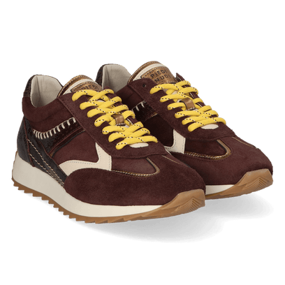 HARLEM 02.13 Dames Sneakers Suede Dark Brown