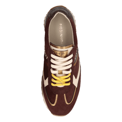 HARLEM 02.13 Dames Sneakers Suede Dark Brown