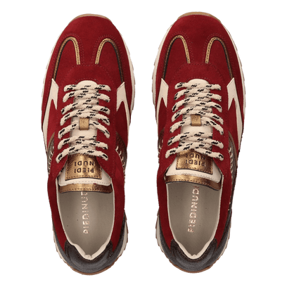 HARLEM 02.15 Dames Sneakers Suede Bordeaux