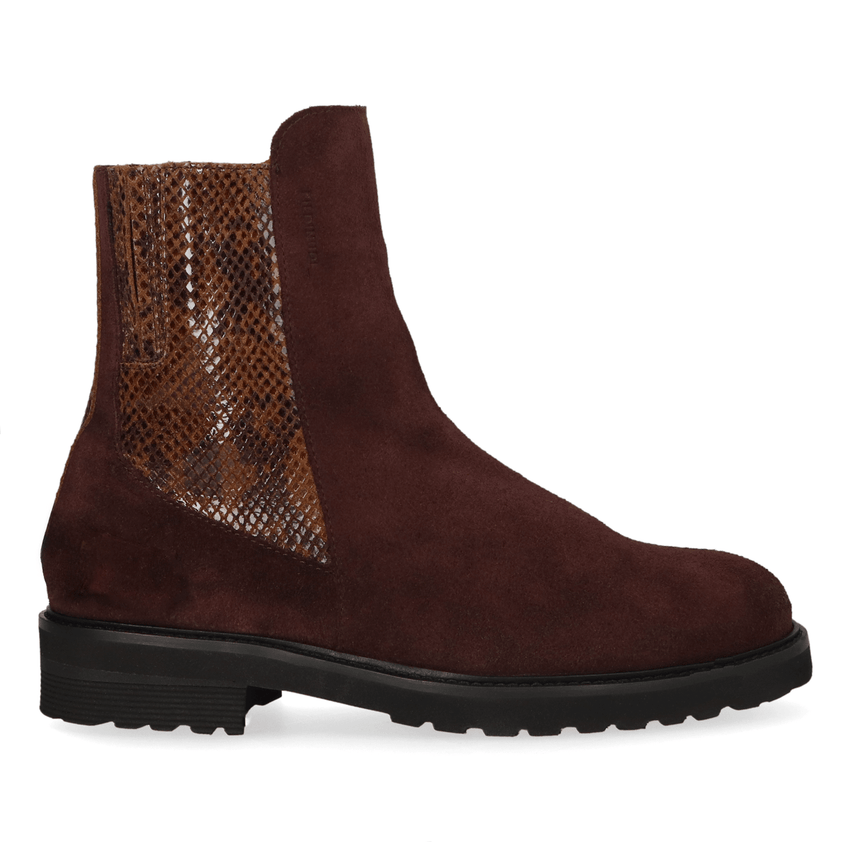 HAUDI 04.03 Dames Boots Suede Dark Brown