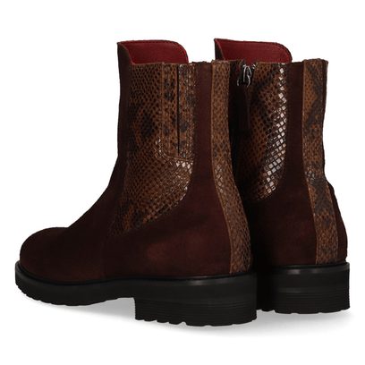 HAUDI 04.03 Dames Boots Suede Dark Brown