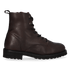 HEN 01.02 Dames Enkellaarsjes Leer Dark Brown