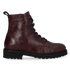 HEN 01.06 Dames Enkellaarsjes Leer Bordeaux