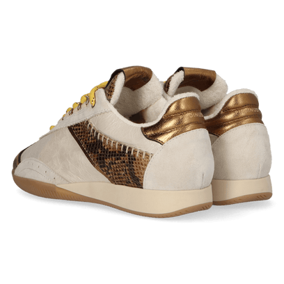 JANET 02.04 Dames Sneakers Leer Cuoio